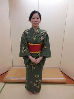 Wearing Yukata