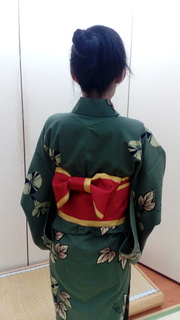 Wearing Yukata