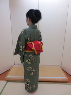 Wearing Yukata